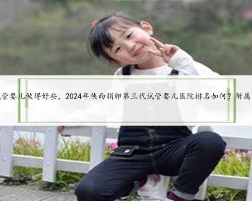 陕西哪家医院试管婴儿做得好些，2024年陕西捐卵第三代试管婴儿医院排名如何